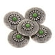 thumbnail image 1 of 5 botones de concha con tornillos occidentales vintage, botones con remaches de flores turquesas de concha mi, 1 of 7