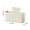 White, variant on Magnetic Basket Organizer Holder for Fridge Magnetic Storage Bin Box Containers for Refrigerator Whiteboard Classroom with Generous Compartments