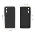 thumbnail image 2 of Phone Case for 6.2"x3"x0.43" Cell Phones TPU Silicone Full Body Protective Cover Case for Men Women, Black, 2 of 6