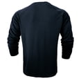 thumbnail image 3 of ShomPort Men Casual Long Sleeve Round Neck T-Shirt Button Collar Solid Color Slim Blouse, 3 of 6