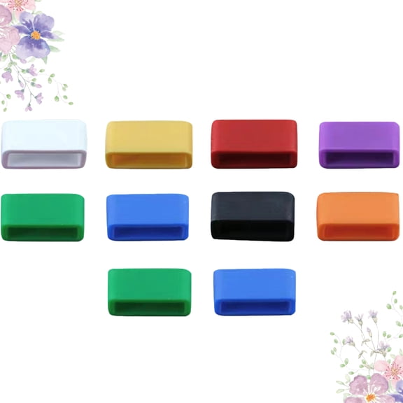 FELTECHELECTR 10pcs Wristband Fastener Loop Ring for Men Watch Band
