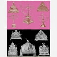 thumbnail image 3 of CafePress - Hanukkah Menorahs Kids Baseball Jersey - Kids Cotton Baseball Jersey, 3/4 Sleeve Shirt, 3 of 4