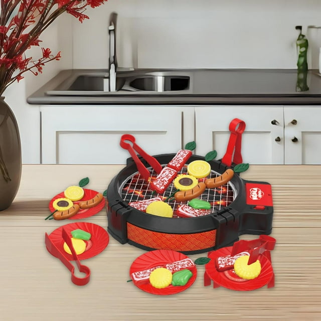 Juego de cocina de parrilla de barbacoa para niños 27 Uds. Hugo