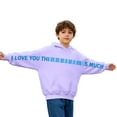 thumbnail image 3 of I Love You This Much Hoodies for Girls Boys Long Sleeve Pullover Hoodie Sweatshirt Creative Hug Design Oversized Size 13-14 Years Boys Clothes, 3 of 5
