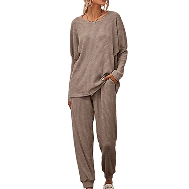 Conjunto de chándal de 2 piezas para mujer, conjunto de chándal informal con estampado de letras, jersey de manga larga, sudaderas con capucha, sudadera, ropa deportiva para correr