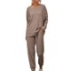 thumbnail image 1 of Conjunto de chándal de 2 piezas para mujer, conjunto de chándal informal con estampado de letras, jersey de manga larga, sudaderas con capucha, sudadera, ropa deportiva para correr, 1 of 4