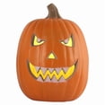 thumbnail image 2 of DUNCHATY 13" LED Smiling Jack O'Lantern, Indoor Halloween Desk Decor, Shelf & Mantel Light with Warm Glow, 2 of 8