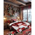 thumbnail image 4 of Christmas Red Snowman Flannel Blanket for Bed,Travel and Camping, White Pine Tree Xmas Balls Snow Plaid Super Soft Cozy Blanket for All Seasons 32" x 48", 4 of 6