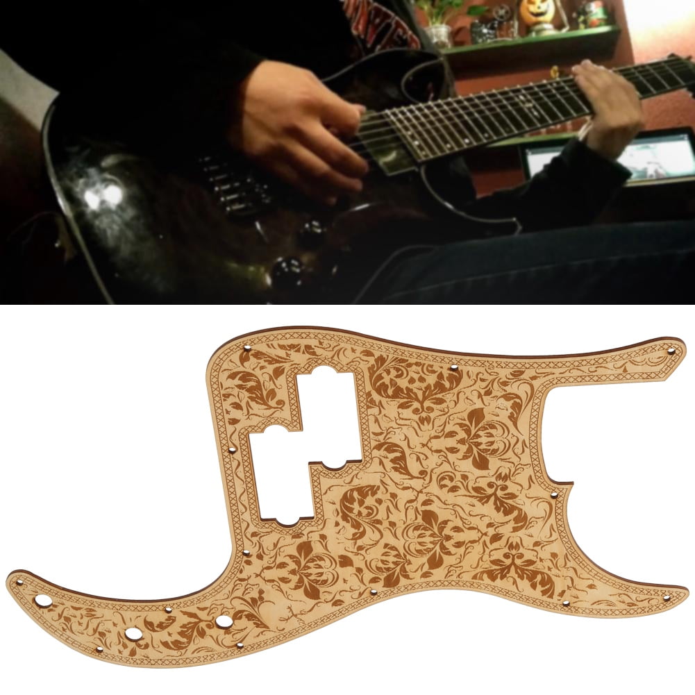 Electric Bass Pickguard Maple Wood Grain Pick Guard Musical Instrument Accessories