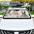 thumbnail image 6 of Cute Bunnies Rabbits Car Windshield Sun Shade Foldable Front Window Shades Cover Sun Visor Shield Block, 6 of 6