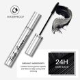 thumbnail image 4 of QIBEST-rímel resistente al agua, maquillaje de Ojos Negros, 4D, cosméticos para pestañas, rizador, rímel grueso, pestañas, Fibra de seda, rímel de volumen （Q2504-no box, 4 of 5