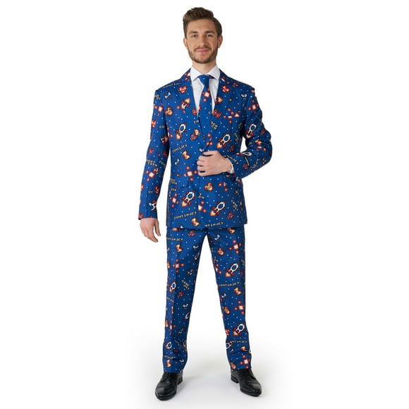 Suitmeister Gamer Costume Bleu Marine pour Homme