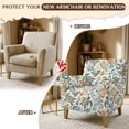 thumbnail image 5 of FKELYI Stretch Couch Sofa Cover Non-Slip Armchair Slipcover for Home Living Room Office Art Boho Flower Turtle Print Furniture Protector Washable Loveseat Covers, 5 of 7