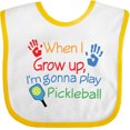 thumbnail image 3 of Inktastic Future Pickleball Player Boys or Girls Baby Bib, 3 of 4