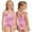 X401 Pink, variant on Toddler Girls Swimsuits Graphic Print Sleeveless Crew Neck Swimsuits Summer Smooth Girls Swim Wear Size 9-10 Years Yellow