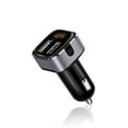 thumbnail image 2 of Cargador De Coche Usb Dual 3.1A Adaptador De Carga Rápida Inteligente Con Interruptor De Encendido Voltímetro Detección De Corriente Para Iphone Ipad Samsung Htc Yuarrent VI008621-00, 2 of 6