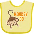 thumbnail image 3 of Inktastic Monkey Do with Monkey Boys or Girls Baby Bib, 3 of 4