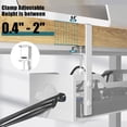 thumbnail image 2 of Bandeja portacables Litwaro para debajo del escritorio, 63,5 cm, abrazadera metálica, gestión de cables, 2 of 8