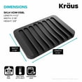 thumbnail image 5 of Kraus KDM-10-05BL Self-Draining Silicone Dish Drying Mat And Silicone Soap Dish Holder -, 5 of 7
