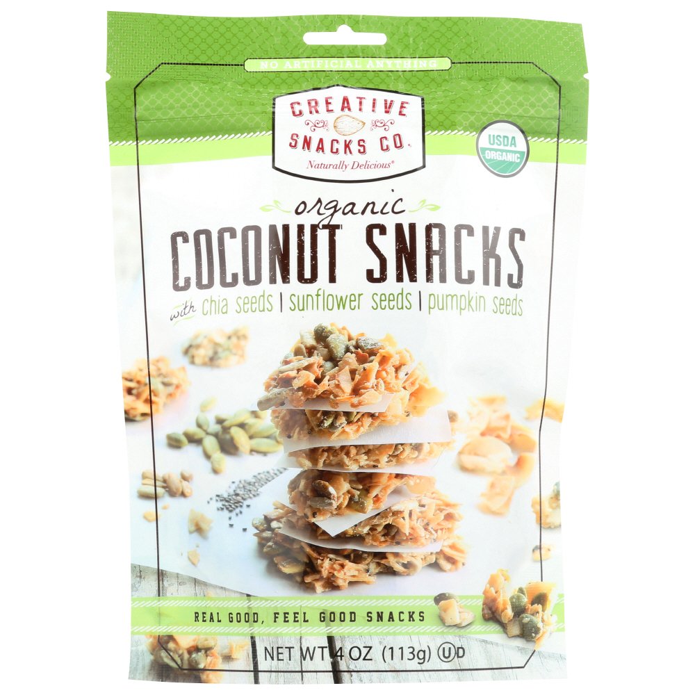 Creative Snacks Co. Organic Coconut Snacks, 4Oz.