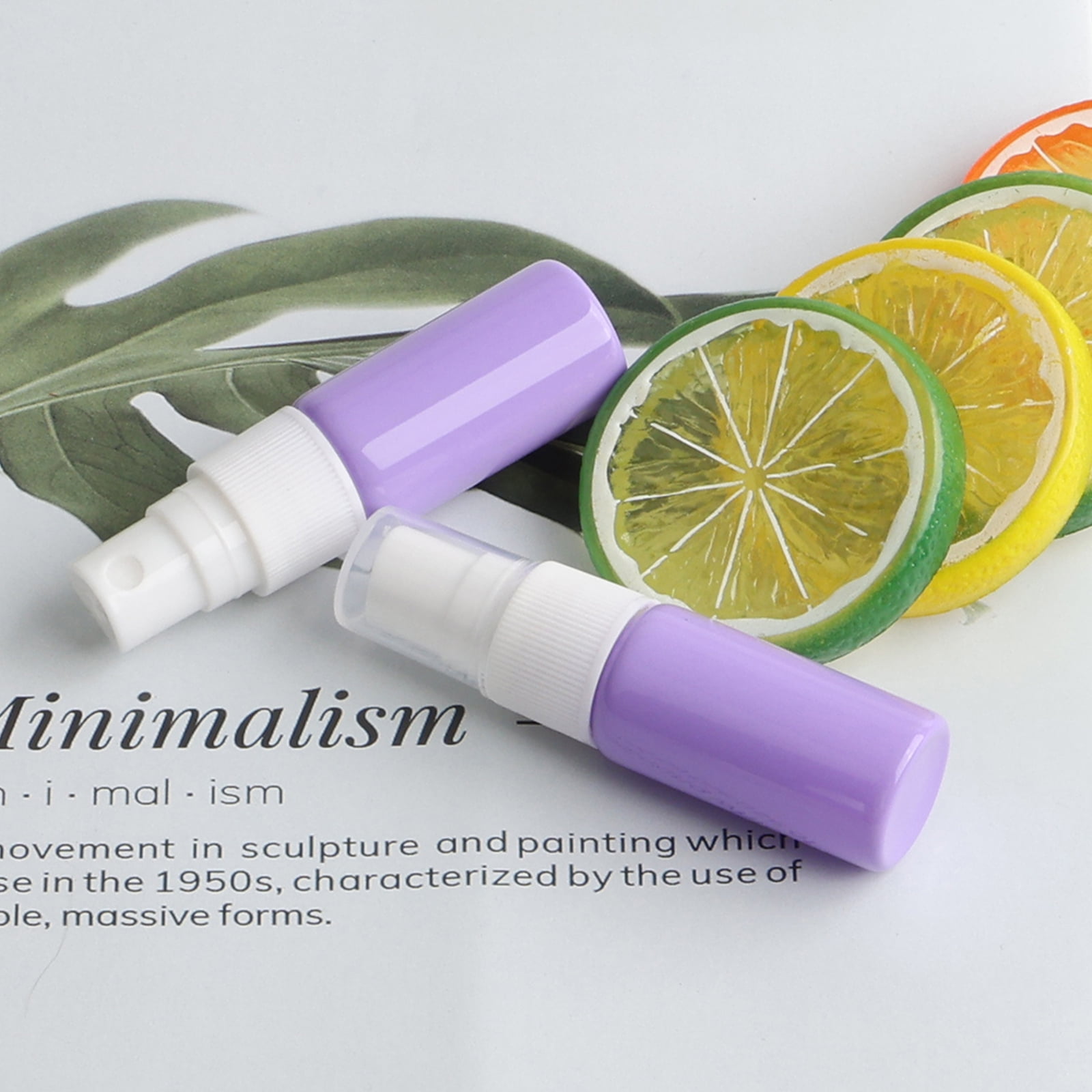 Glass Spray Bottle 40pcs 10ml Small Empty Refillable Travel Fine Mist Sprayer Bottle, for Cleaning, Aromatherapy Dispenser Purple