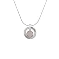 thumbnail image 2 of Delight Jewelry Stainless Steel 12mm Blank Disc with Flange - Hockey Ring Charm Necklace, 18", 2 of 4