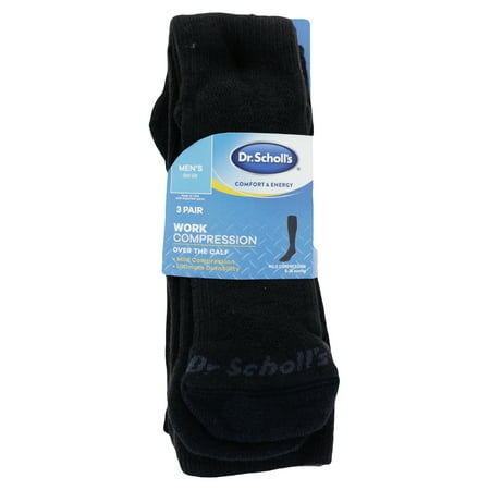 Dr. Scholl's - Dr. Scholl's Men's Work Compression Over the Calf Socks ...