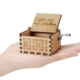 thumbnail image 4 of Decoración Caja de música de madera, caja musical grabada con manivela, regalos de San Valentín (14), 4 of 6