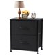 thumbnail image 1 of Sweetcrispy Mesita de noche con 2 cajones de almacenamiento, mesa auxiliar de 20.0 in de altura, muebles laterales de cama pequeña, gabinete de tela superior de madera, mesita de noche para niños, min, 1 of 1