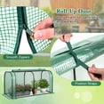 thumbnail image 6 of Patiojoy Portable Mini Greenhouse 47" x 22" x 24" Outdoor Green House with Roll-Up Door Green, 6 of 8