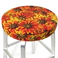 thumbnail image 3 of Balery Sunflower4 Velvet Round Bar Chair Cushion Cover Adjustable, Protects From Scratches And Stains, Soft & Washable Ideal For Wooden And Metal Stools - 14 Inch, 3 of 7