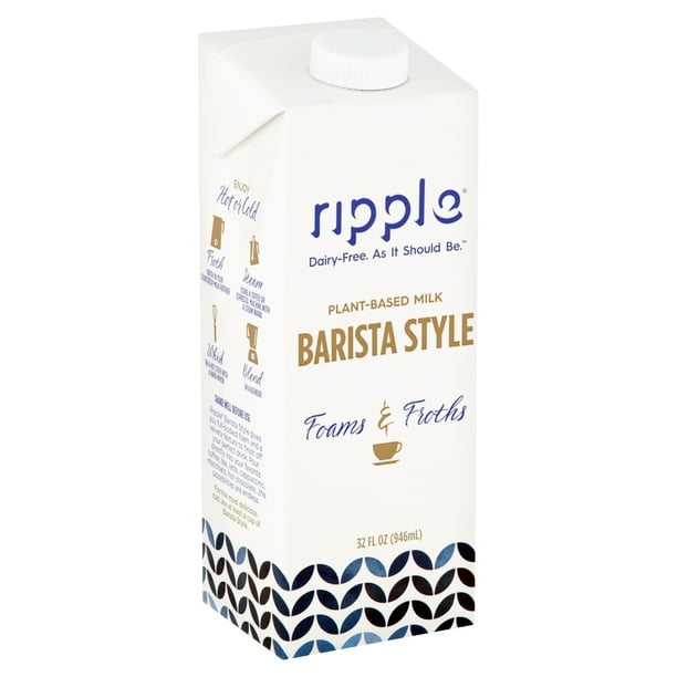 Ripple Barista Style Foams & Froths PlantBased Milk, 32 fl oz