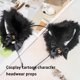 thumbnail image 3 of Guardurnaity Women Adorable Plush Ear Headband Party Girls Accessories Decor Banquet Prop Photography Hairwear Head Costume Hairband Accesorio para el cabello, 3 of 6