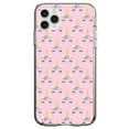 thumbnail image 1 of DistinctInk Clear Shockproof Hybrid Case for iPhone 13 PRO (6.1" Screen) - TPU Bumper, Acrylic Back, Tempered Glass Screen Protector - Pastel Unicorn Pattern - Pink Purple Black, 1 of 2