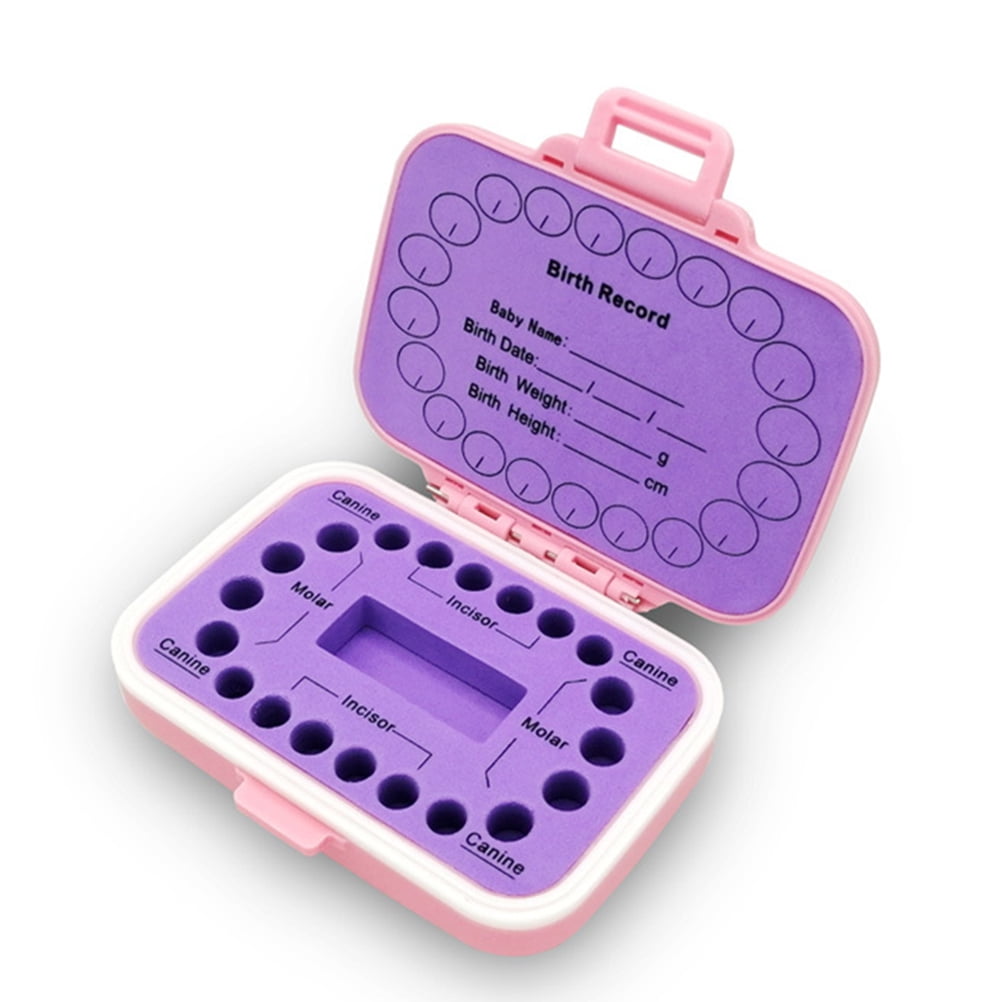 Baby Teeth Keepsake Box PP Tooth Fairy Boxes Kids Tooth Storage Holder