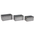 thumbnail image 5 of DecMode Set of 3 Farmhouse Iron Rectangular Planters with Handle, 5 of 9