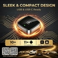 thumbnail image 3 of Mini Wireless CarPlay & Android Auto Converter, Dual USB-A/Type-C Plug & Play, Zero Delay Fast Pairing, Universal Compatibility for iPhone Android & Majority Car Models, 3 of 7