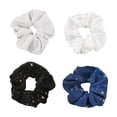 thumbnail image 1 of 4Pcs Elegant Star Design Hair Ropes Elastic Hair Rings Stylish Hair Scrunchies Decor, 1 of 9