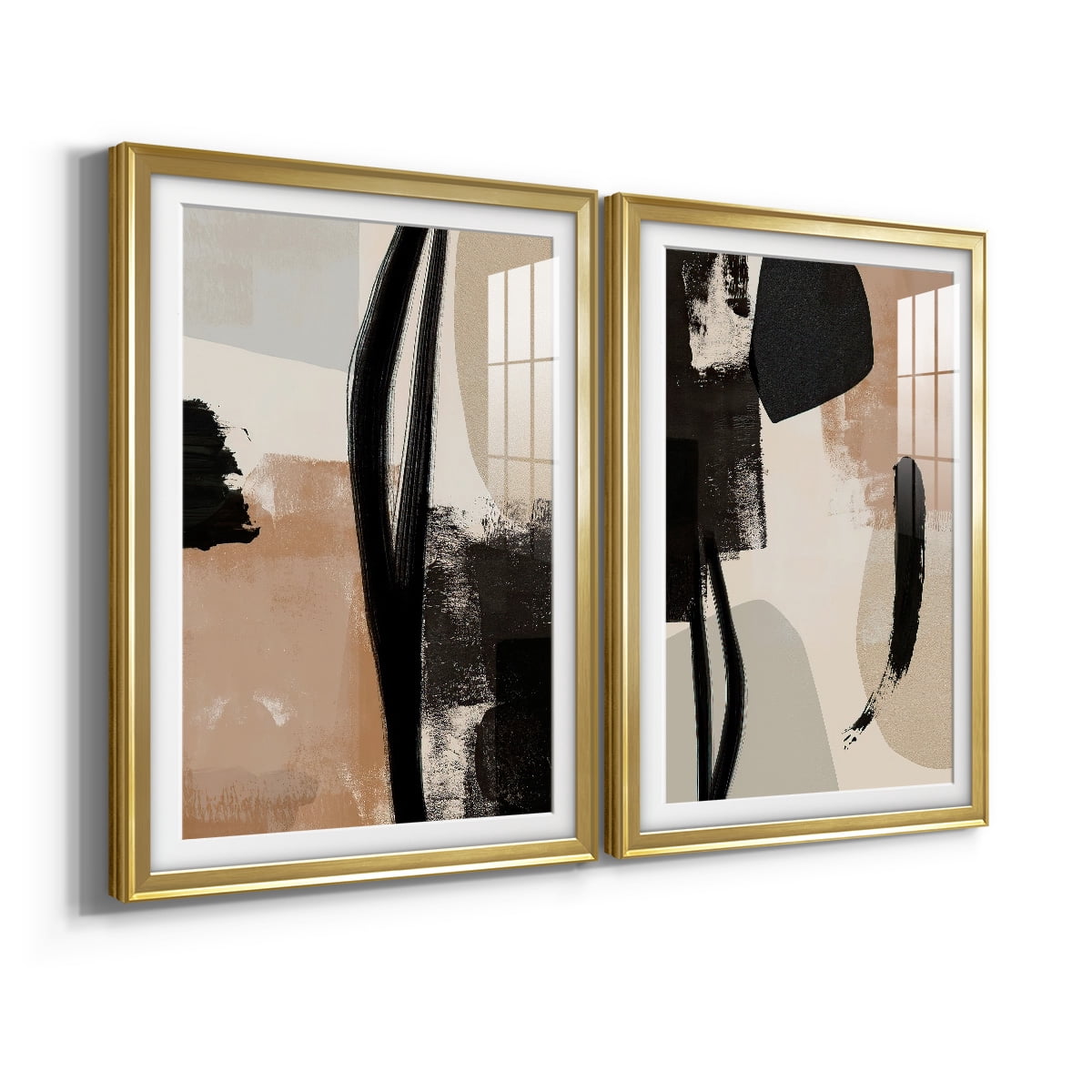 Wexford Home Selective Arrangement I Premium Framed Print, 30.5" x 42.5" - Ready to Hang, Gold (Set of 2)