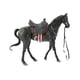 thumbnail image 5 of Figura de caballo articulada de juguete coleccionable, decoración para el hogar negro, 5 of 9