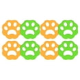 thumbnail image 3 of 8PCS Lavadora Recogedor de Pelusas Forma de Flor de Ciruelo Removedor de Pelo de Mascotas para Lavandería Naranja y Verde, 3 of 13