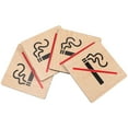 thumbnail image 3 of 20 pcs  Wall No Smoking Signs Wood No Smoking Hotel Doorplates No Smoking Warning Sign, 3 of 6