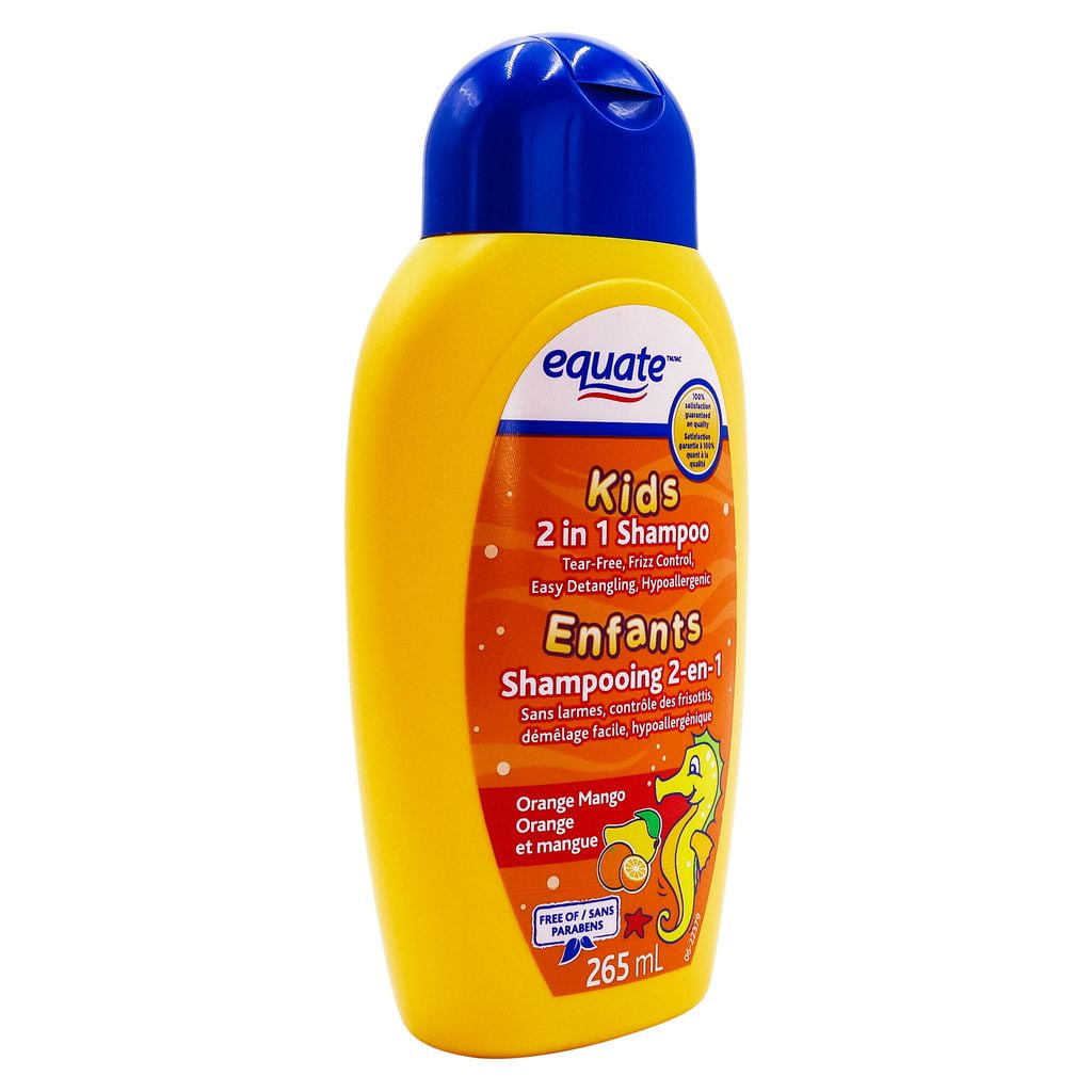 Equate Kids 2 en 1 Shampooing et revitalisant à la mangue, 265 mL 265ML