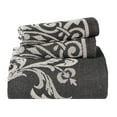 thumbnail image 2 of Superior Woven Jacquard Bedspread Set Full Size, 3-Piece Lightweight All Seasons Coverlet, Charcoal, 2 of 9