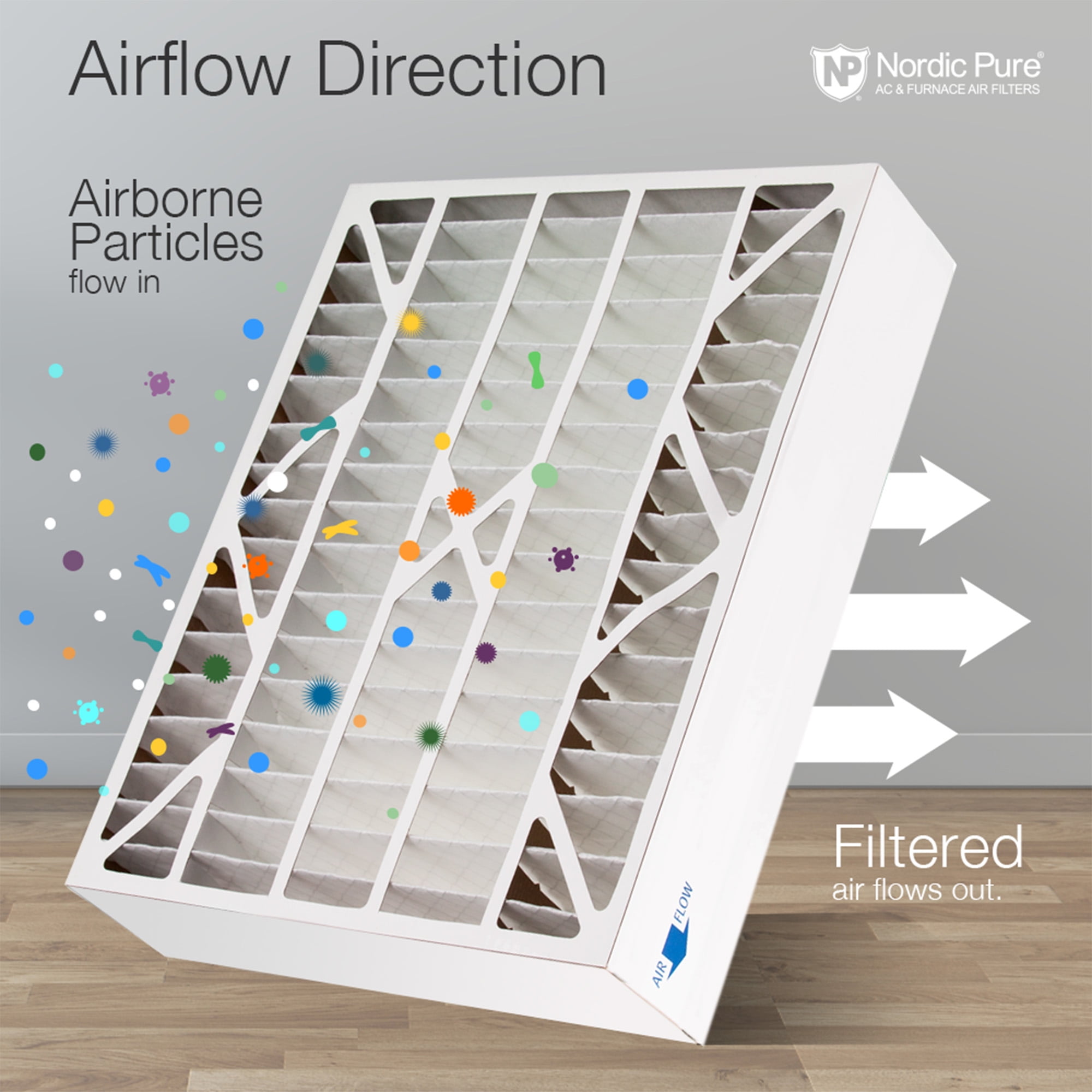 Nordic Pure 20x25x6 Air Filter MERV 12 for Aprilaire Space-Gard