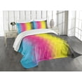 thumbnail image 3 of Ambesonne Abstract Quilted Bedspread Set 3 Pcs, Modern Mosaic, King Size, Multicolor, 3 of 5
