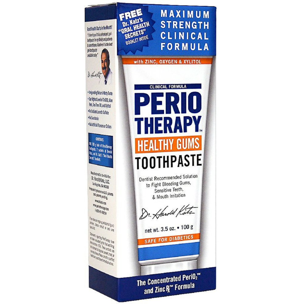 Dr. Katz Perio Therapy Gum Care Gel Toothpaste 3.50 oz (Pack of 2
