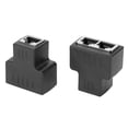 thumbnail image 5 of Ethernet Cable Adapter, 1-in 2-out, RJ45 Female, LAN Connector, Cable Extender, Splitter, 5 of 5