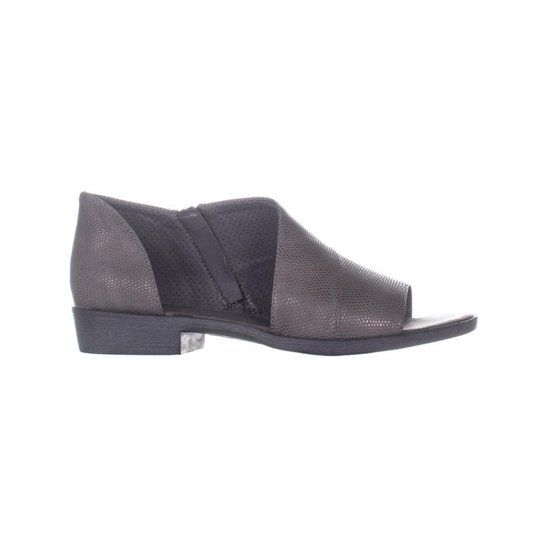 Womens BareTraps Sedina Open Side Slip On Sandals Mid Gray 6.5 US Walmart