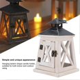 thumbnail image 2 of Vintage Wooden Hanging Lantern, Indoor and Outdoor Decorative Candle Holder, 2 of 2